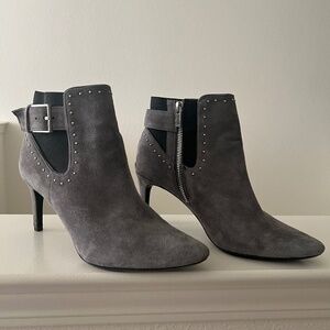Calvin Klein Grey Suede Ankle Boots - Size 7